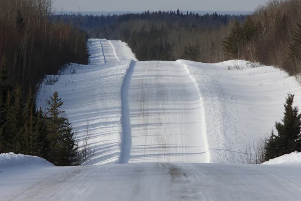 stock image Northern Road in Winter Canada