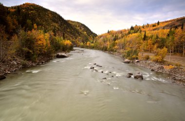 Tahltan River in Northern British Columbia clipart