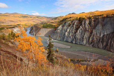 Grand Canyon of Stikine River in Northern British Columbia clipart