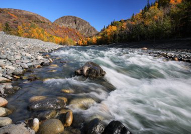 Tahltan River in Northern British Columbia clipart