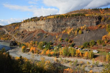 Tahltan Native Village in Northern British Columbia clipart