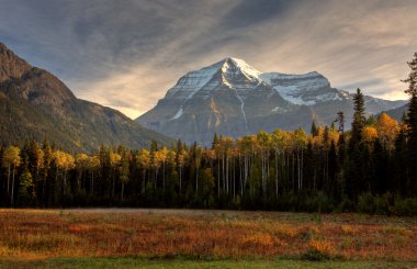 Mount Robson in autumn clipart