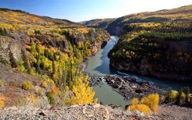 Grand Canyon of the Stikine River in British Columbia clipart