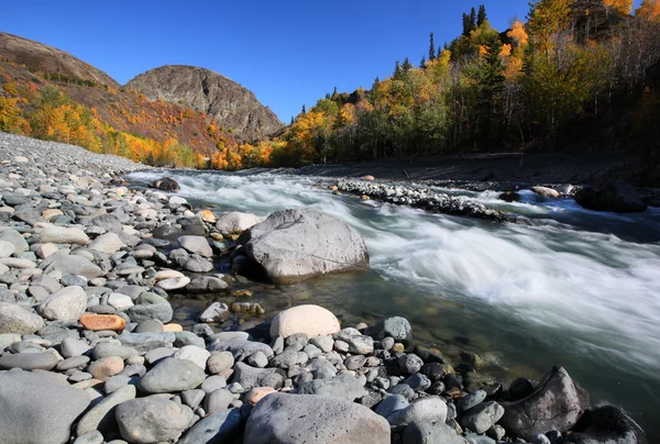 Tahltan Rzeka Północnej Kolumbii Brytyjskiej — Zdjęcie stockowe
