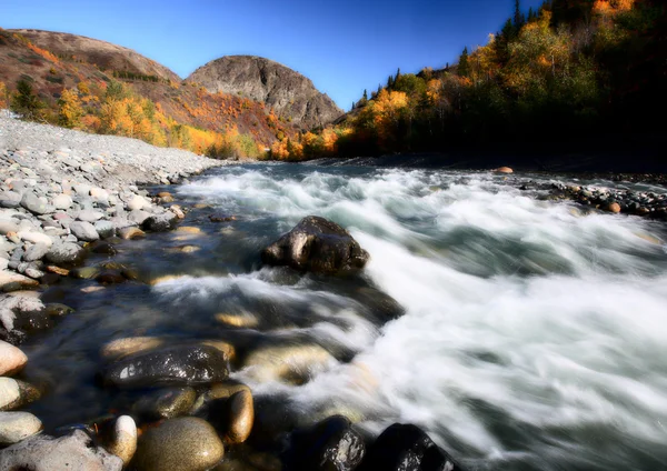 Rivière Tahltan Dans Nord Colombie Britannique — Photo