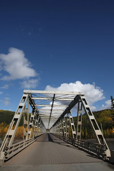 Ponte Rio Stikine Colúmbia Britânica — Fotografia de Stock