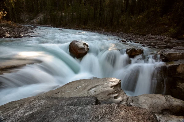 Sunwapta Falls no Parque Nacional Jasper — Fotografia de Stock
