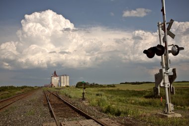 fırtına bulutları saskatchewan tahıl terminal üzerinden