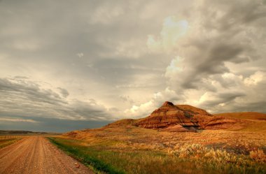 Kale butte büyük çamurlu Vadisi saskatchewan içinde