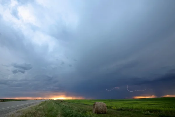 Storm Wolken Boven Saskatchewan — Stockfoto