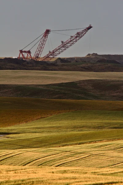 Άνθρακα Draglines Στο Νότιο Saskatchewan — Φωτογραφία Αρχείου