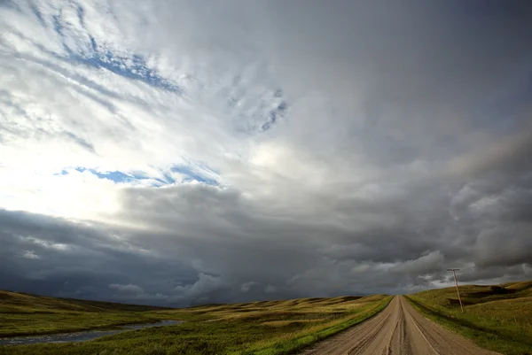 Nuvens de tempestade em Saskatchewan — Fotografia de Stock