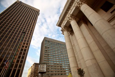 Old Bank of Montreal building in Winnipeg clipart