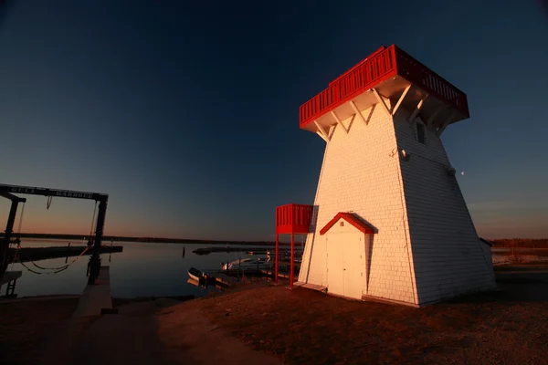 Manitoba Hecla Deniz Feneri Marina — Stok fotoğraf