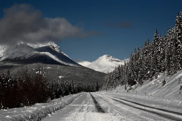 Rocky Mountains om vinteren – stockfoto