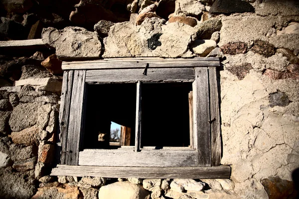 stock image Old stone barn on the Prairie