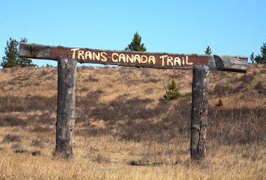 Sign at Cypress Hills Provincial Park Saskatchewan clipart