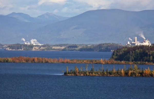 Sawmills at Mackenzie in beautiful British Columbia — Stock Photo ...