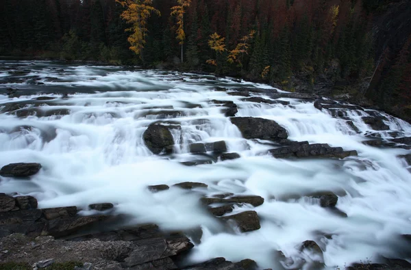 Top View of Kinuseo Falls in Alberta — Stock Photo, Image
