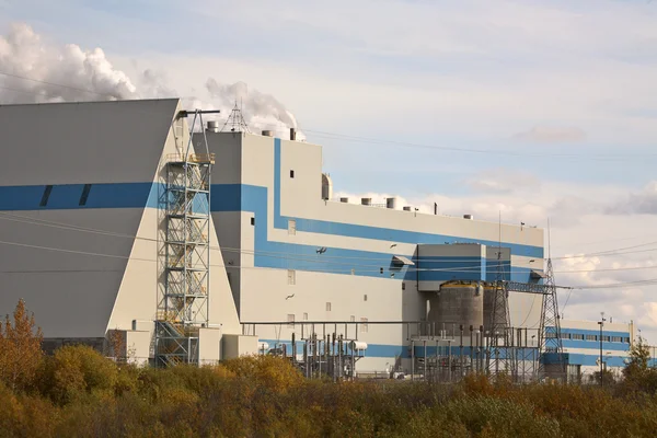 stock image Meadow Lake pump and paper mill in scenic Saskatchewan