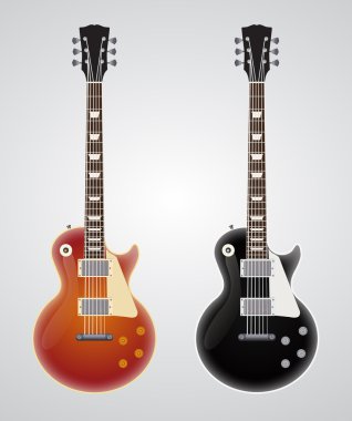 Vector electric guitars clipart