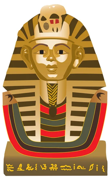 Nagy Szfinx Giza Szobra Fekvő Oroszlán Egy Emberi Fej Amit — Stock Vector