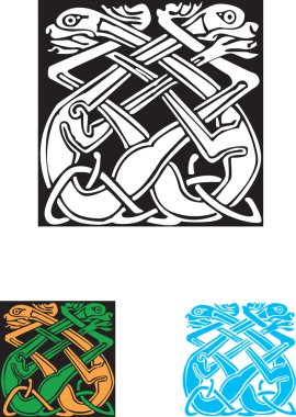 Celtic symbol, great for tatoo or shirt print. clipart