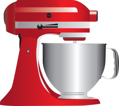 Red stand mixer clipart