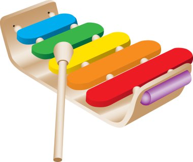 Child's Toy Xylophone clipart