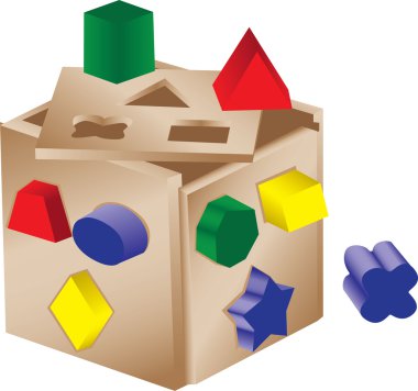 Shaped sorter toy clipart