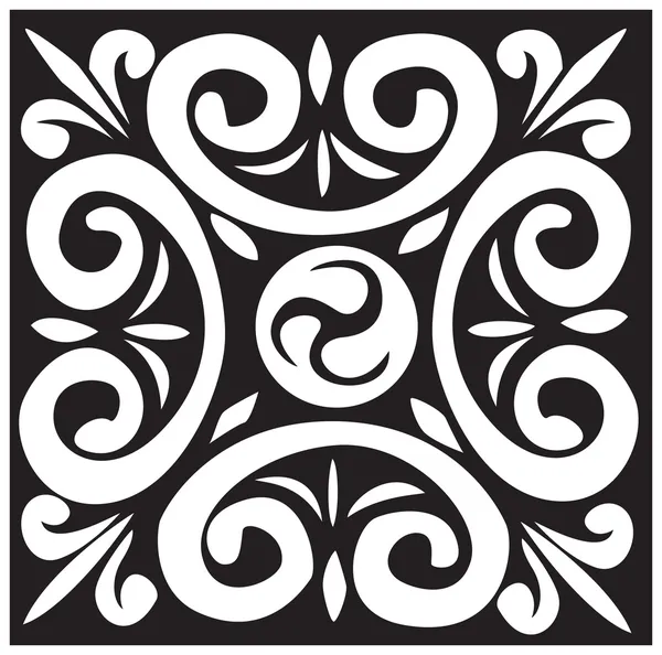黒と白のデザイン — ストックベクタ