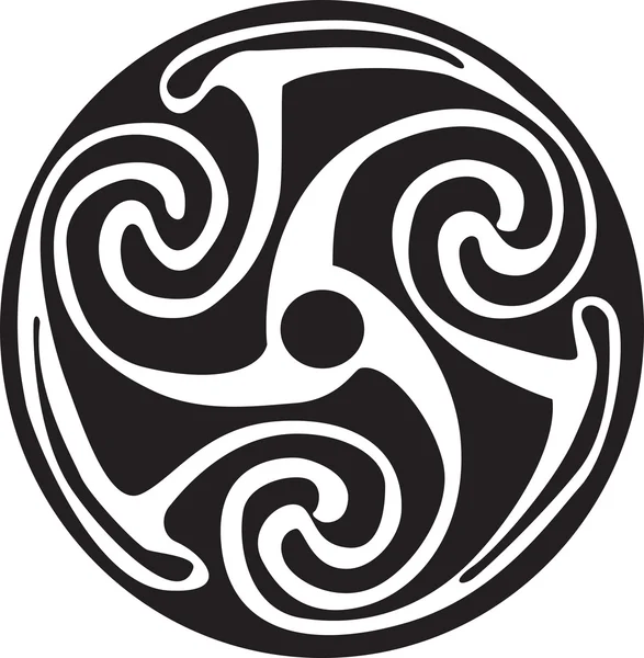 Кельтский символ - татуировка или произведение искусства — стоковый вектор