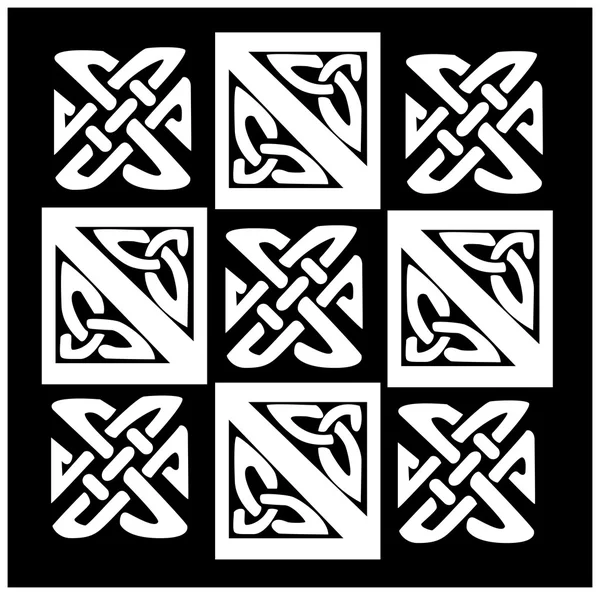 凯尔特语的模式和一个美丽的设计 在白色背景上孤立的结矢量插图 伟大的纹身或图稿 — 图库矢量图片