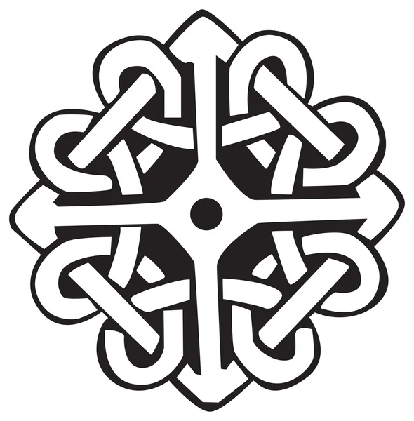 Ένα Παράδειγμα Ένα Σέλτικ Σύμβολο Που Απομονώνονται Λευκό Φόντο Ένα — Διανυσματικό Αρχείο