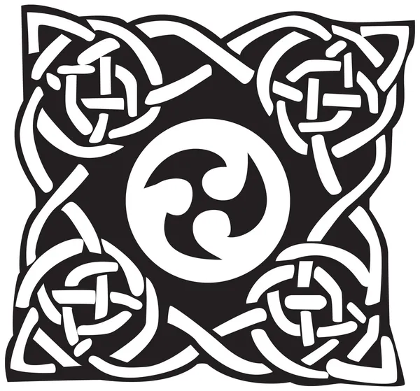 Ілюстрація Кельтського Візерунком Вузлів Гарним Дизайном Ізольовані Білому Тлі Відмінно — стоковий вектор