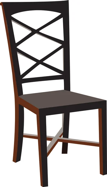 Vectorized wooden chair — Stock Vector