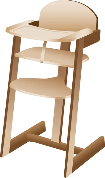 Дитячий або дитячий стілець — стоковий вектор