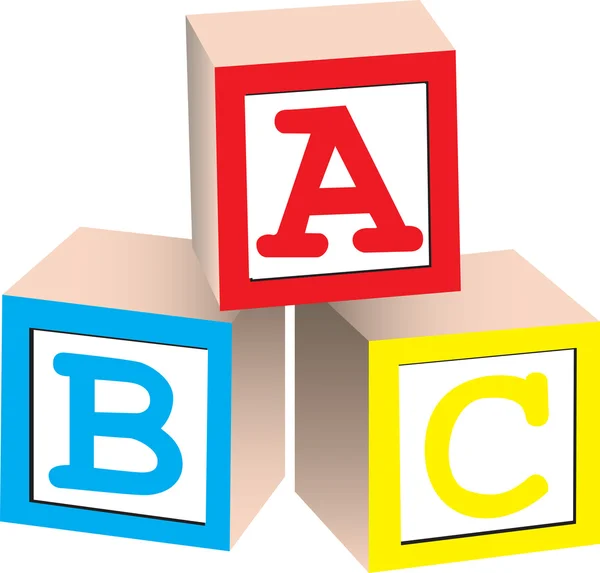 Blocs alphabétiques — Image vectorielle