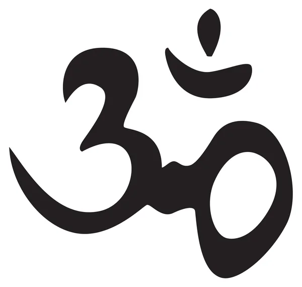 Simbol hindu abadi OM - Stok Vektor