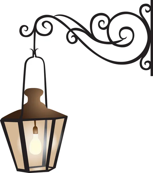 Lanterne de rue illustration — Image vectorielle