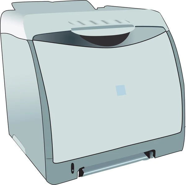 Vollvektorisierter Laserdrucker Bürotyp Drucker — Stockvektor