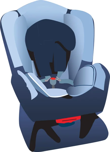 Uma ilustração da cadeira auto de uma criança . — Vetor de Stock