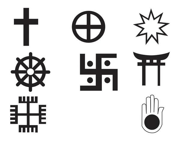 stock vector Different religions symbols