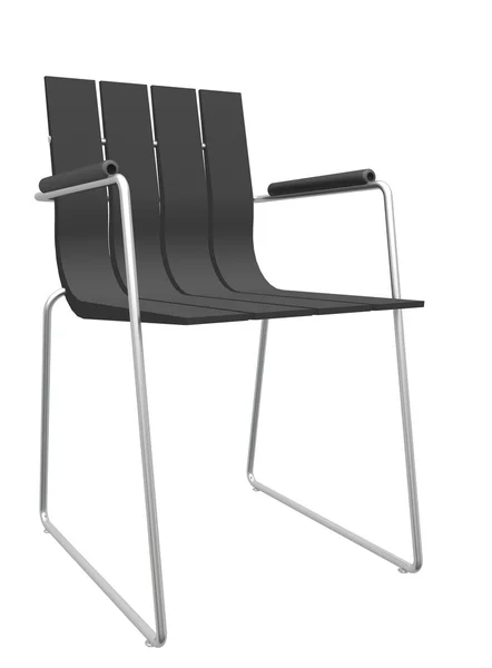Modern black striped office chair — Stock Photo, Image