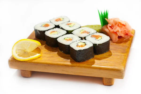 Sushi Filadélfia Maki Rolo — Fotografia de Stock