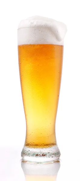 Glass Beer White — Stock Photo, Image