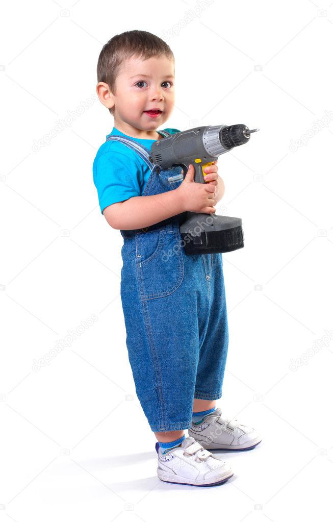 Young happy Builder