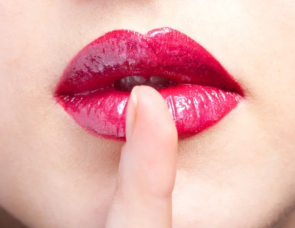 붉은 입술 자장 — 스톡 사진