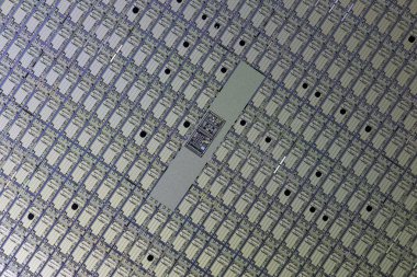 Detail of a silicon wafer clipart