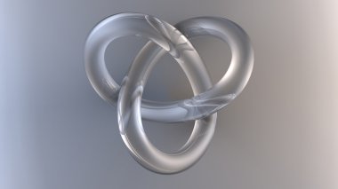 camdan güzel şeffaf torus knot